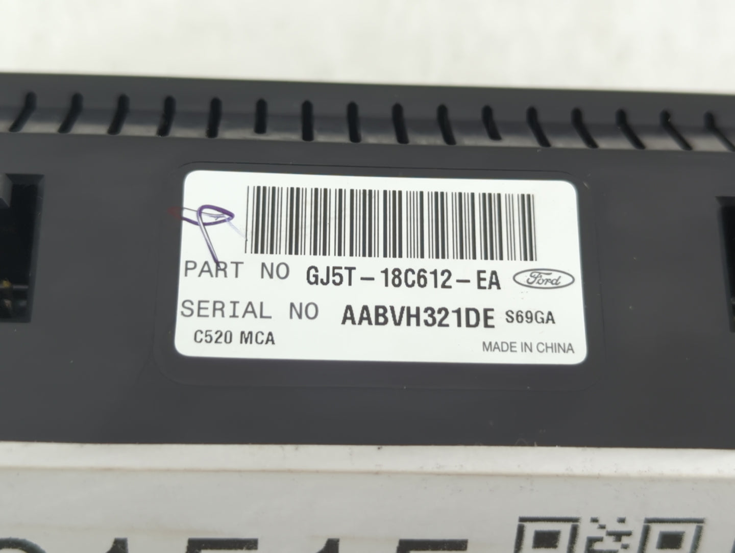2017 Ford Escape Climate Control Module Temperature AC/Heater Replacement P/N:GJ5T-18C612-EA Fits OEM Used Auto Parts - Oemu