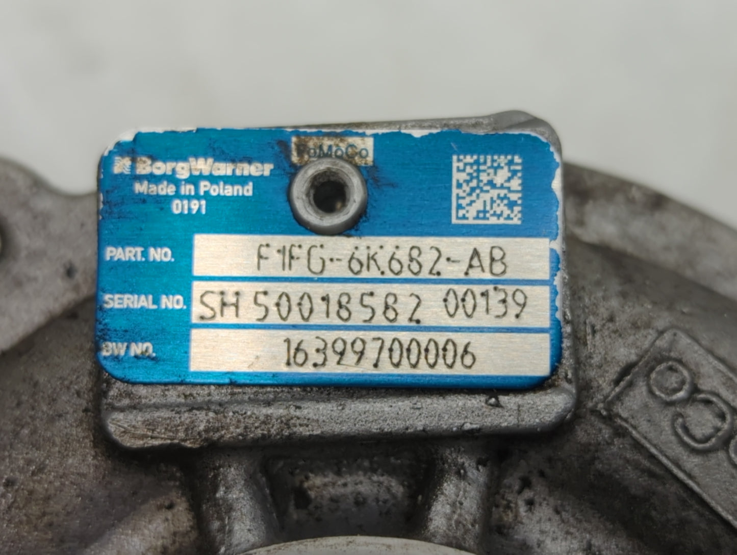 2017 Ford Escape Turbocharger Turbo Charger Super Charger Supercharger - Oemusedautoparts1.com