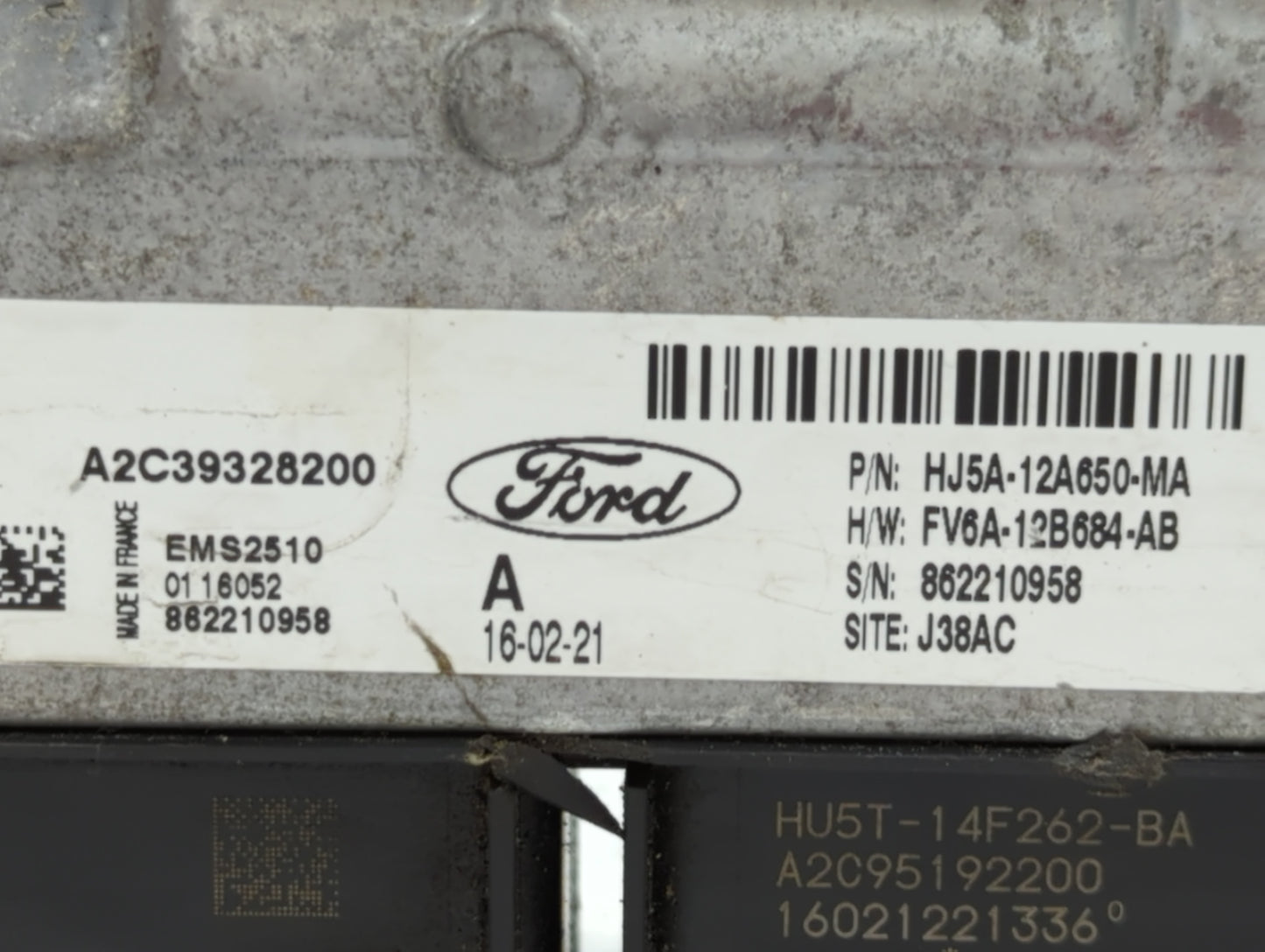2017-2019 Ford Escape PCM Engine Control Computer ECU ECM PCU OEM P/N:HJ5A-12A650-MA Fits Fits 2017 2018 2019 OEM Used Auto 