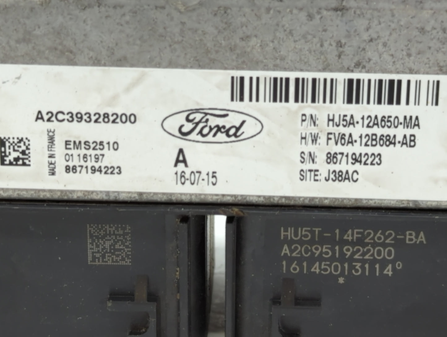2017-2019 Ford Escape PCM Engine Control Computer ECU ECM PCU OEM P/N:HJ5A-12A650-MA Fits Fits 2017 2018 2019 OEM Used Auto 