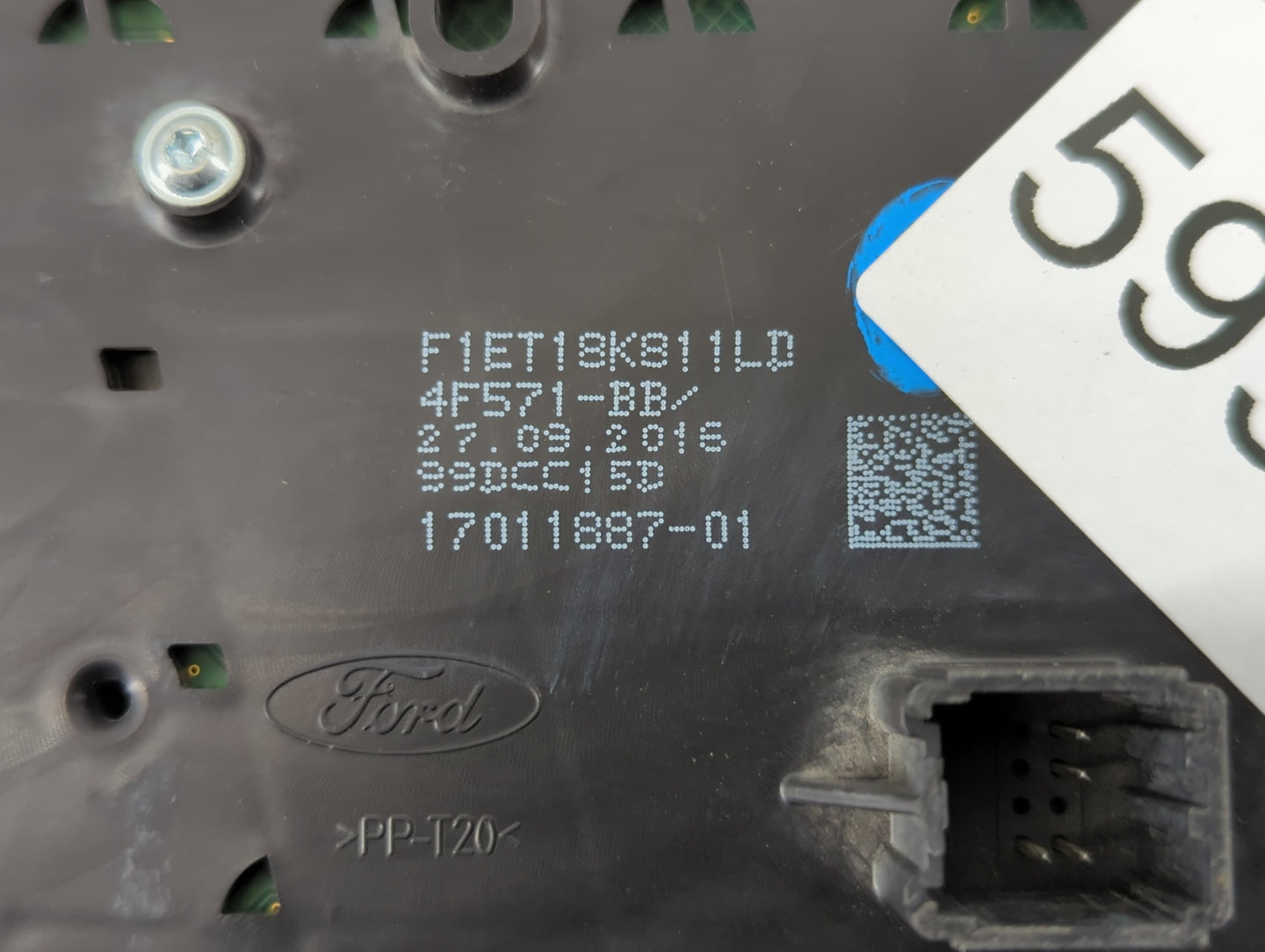 2017 Ford Escape Radio AM FM Cd Player Receiver Replacement P/N:F1FT 18K811 LD Fits OEM Used Auto Parts - Oemusedautoparts1.