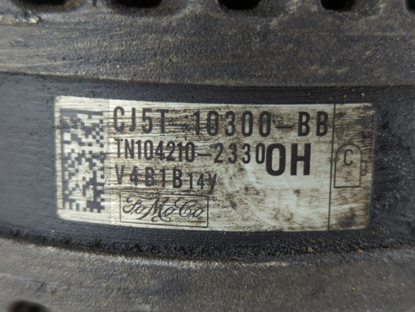 2013-2019 Ford Escape Alternator Replacement Generator Charging Assembly Engine OEM P/N:CJ5T-10300-BB Fits OEM Used Auto Par