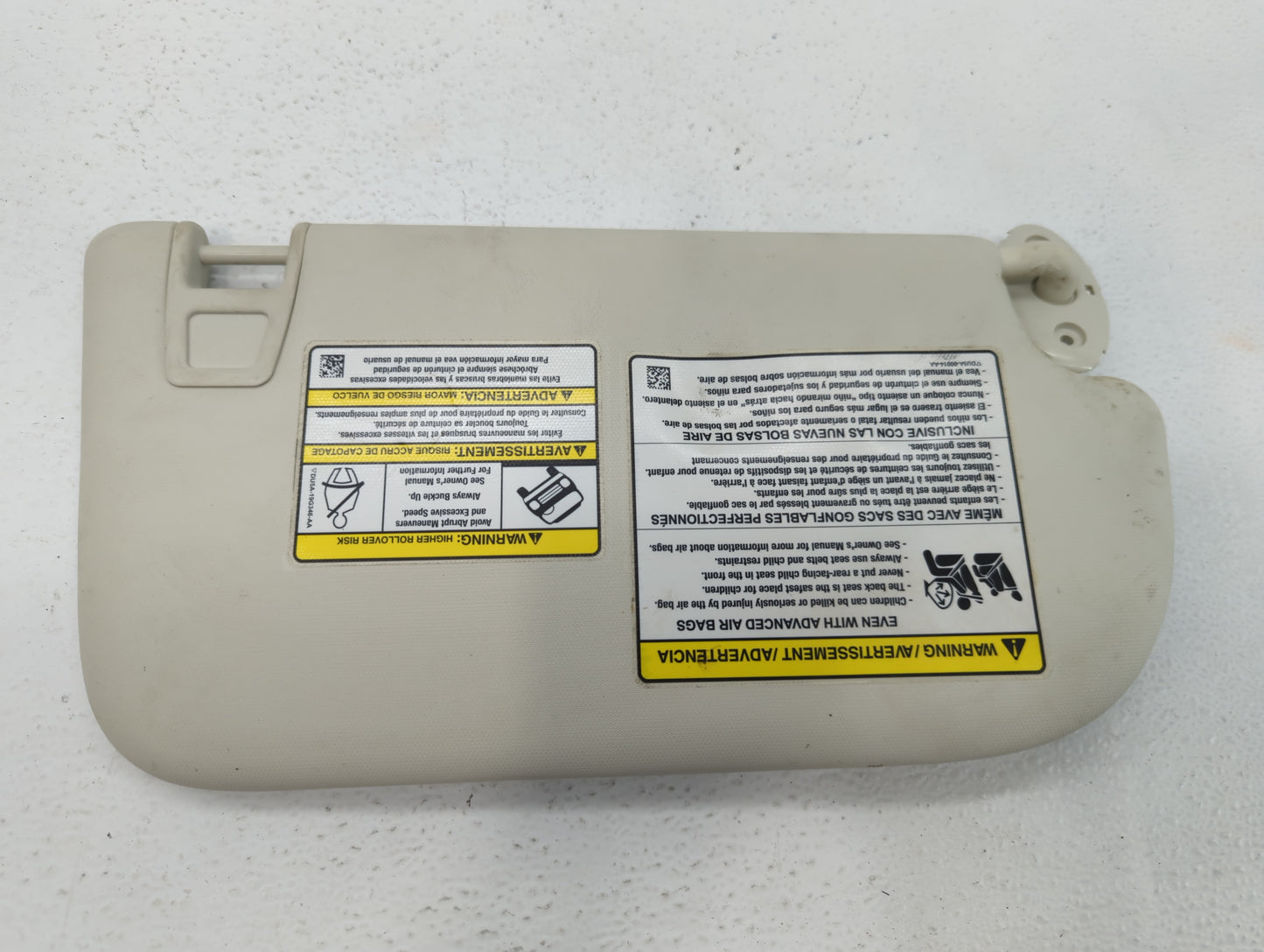 2013-2019 Ford Escape Sun Visor Shade Replacement Driver Left Mirror Fits Fits 2013 2014 2015 2016 2017 2018 2019 OEM Used A