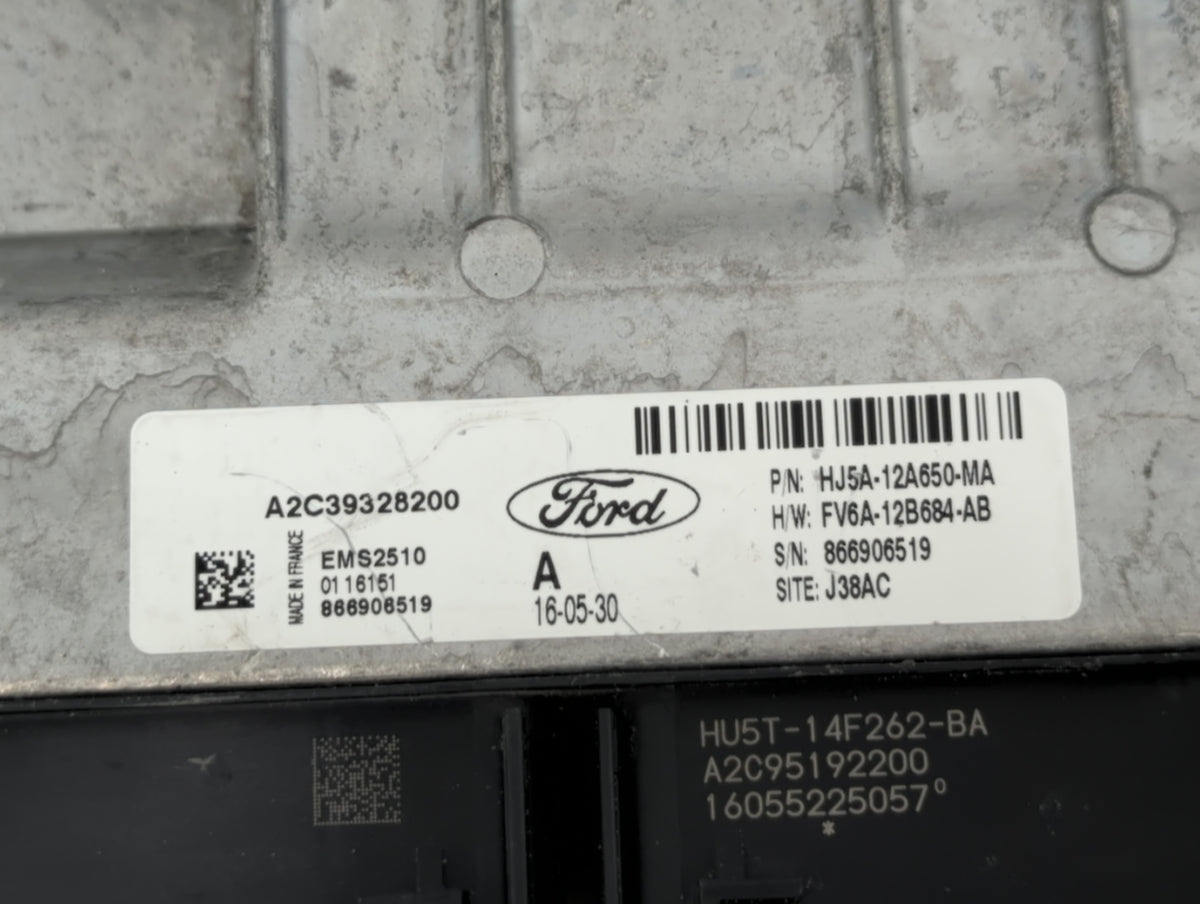2017-2019 Ford Escape PCM Engine Control Computer ECU ECM PCU OEM P/N:HJ5A-12A650-MA Fits 2017 2018 2019 OEM Used Auto Parts