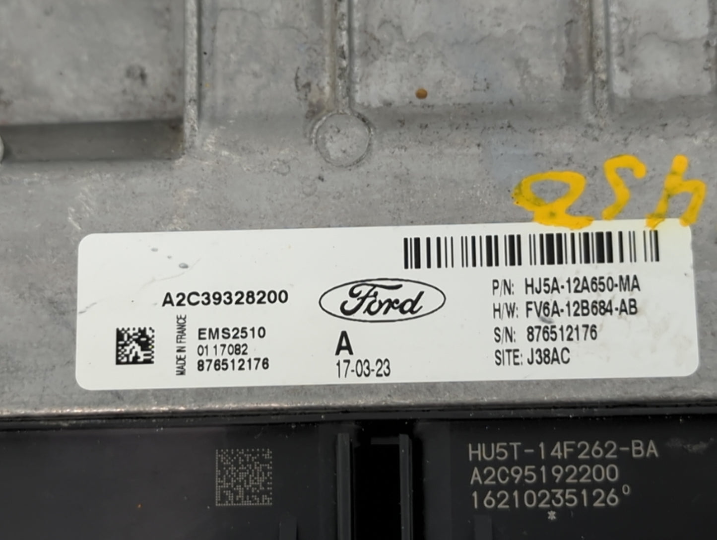 2017-2019 Ford Escape PCM Engine Control Computer ECU ECM PCU OEM P/N:HJ5A-12A650-MA Fits Fits 2017 2018 2019 OEM Used Auto 