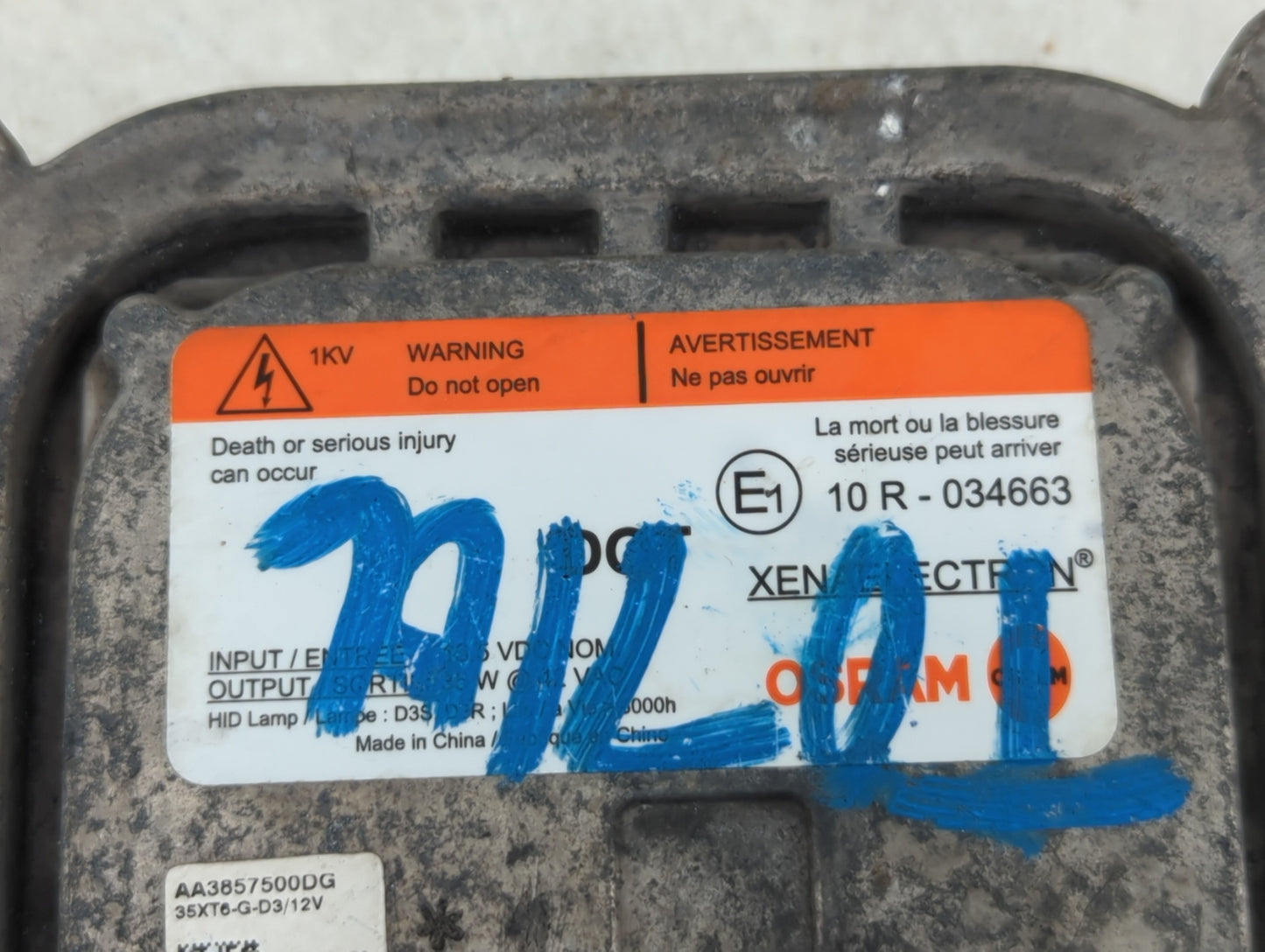 2017-2020 Ford Escape Headlight Ballast Head Light - Oemusedautoparts1.com