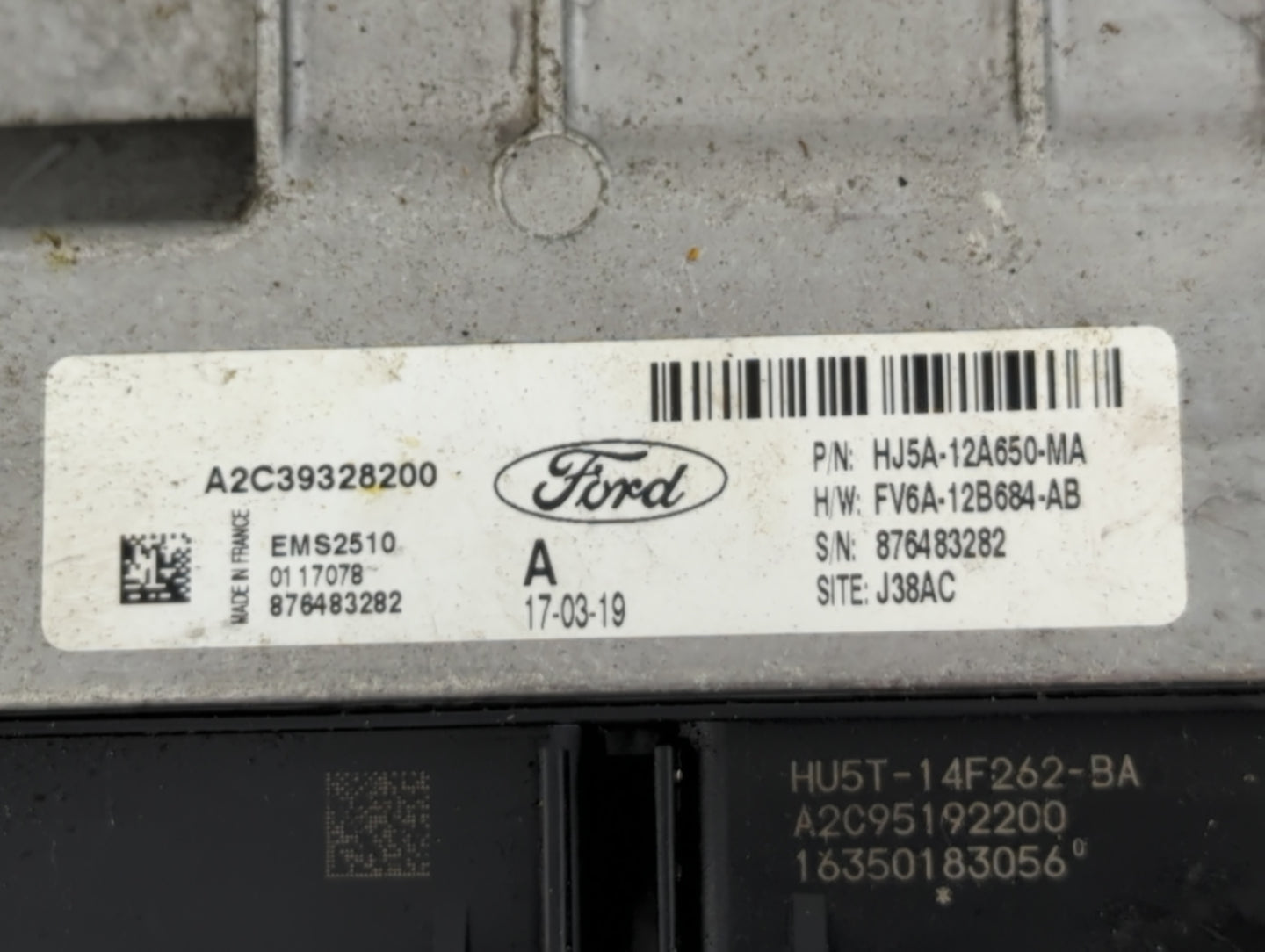 2017-2019 Ford Escape PCM Engine Control Computer ECU ECM PCU OEM P/N:HJ5A-12A650-MA Fits Fits 2017 2018 2019 OEM Used Auto 