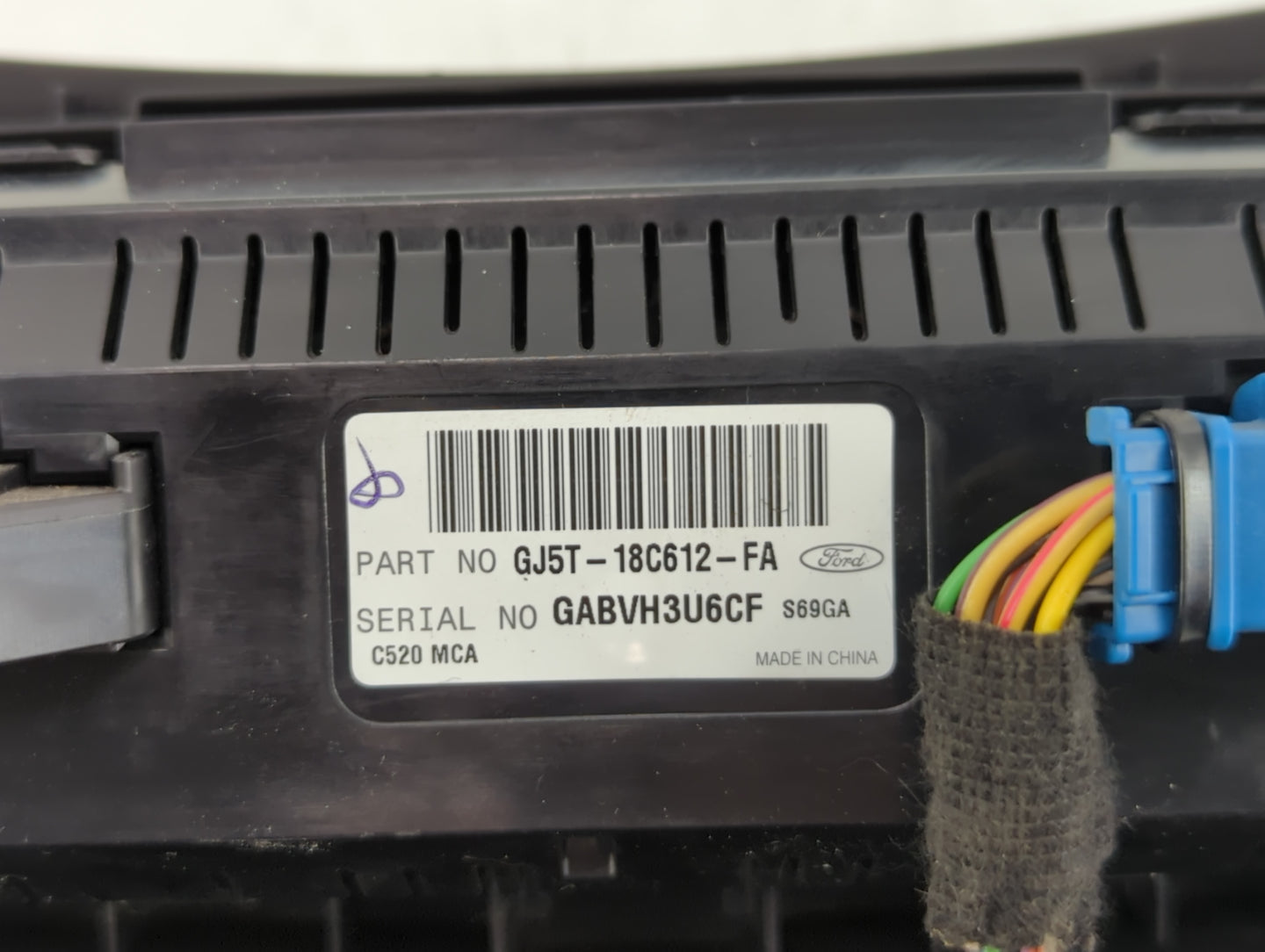 2017 Ford Escape Climate Control Module Temperature AC/Heater Replacement P/N:GJ5T-18C612-FA Fits OEM Used Auto Parts - Oemu