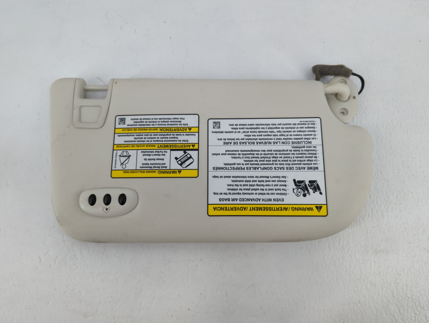 2013-2019 Ford Escape Sun Visor Shade Replacement Driver Left Mirror Fits Fits 2013 2014 2015 2016 2017 2018 2019 OEM Used A