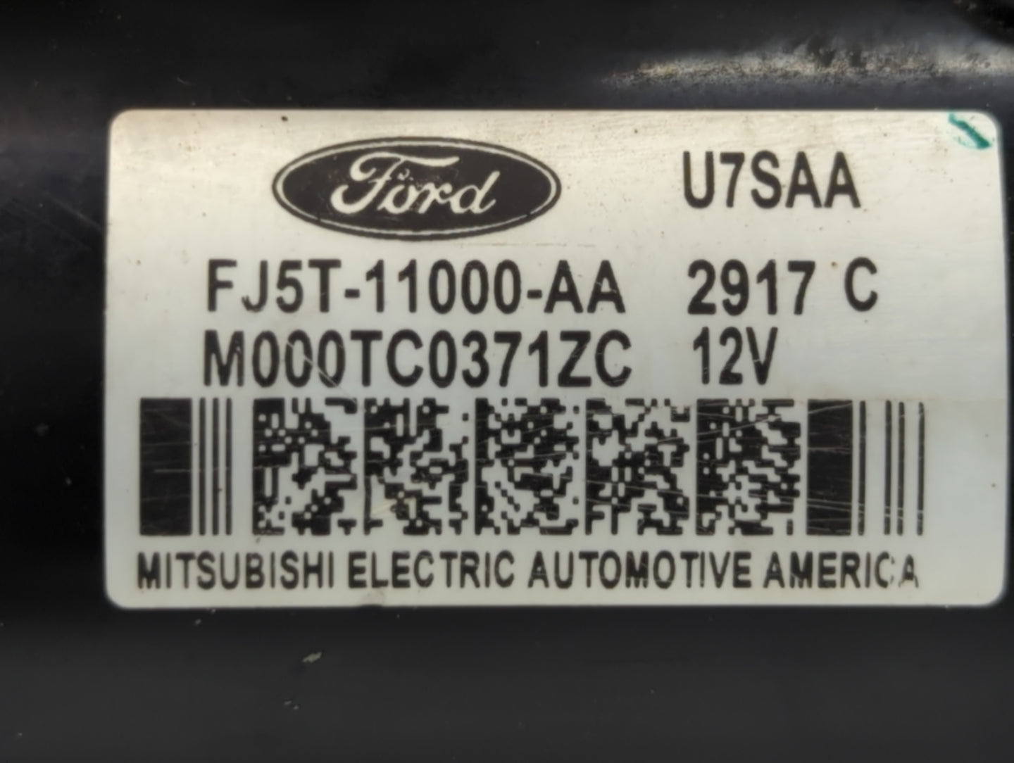 2013-2017 Ford Escape Car Starter Motor Solenoid OEM P/N:M000TC0371ZC FJ5T-11000-AA Fits OEM Used Auto Parts - Oemusedautopa