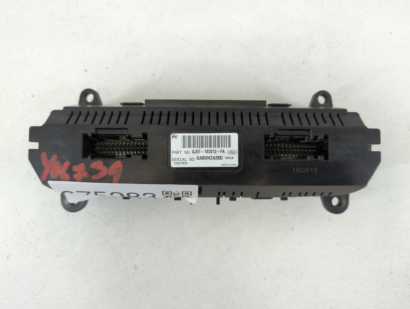 2017 Ford Escape Climate Control Module Temperature AC/Heater Replacement P/N:GJ5T-18C612-FA GJ5T-18C612-CE Fits OEM Used Au