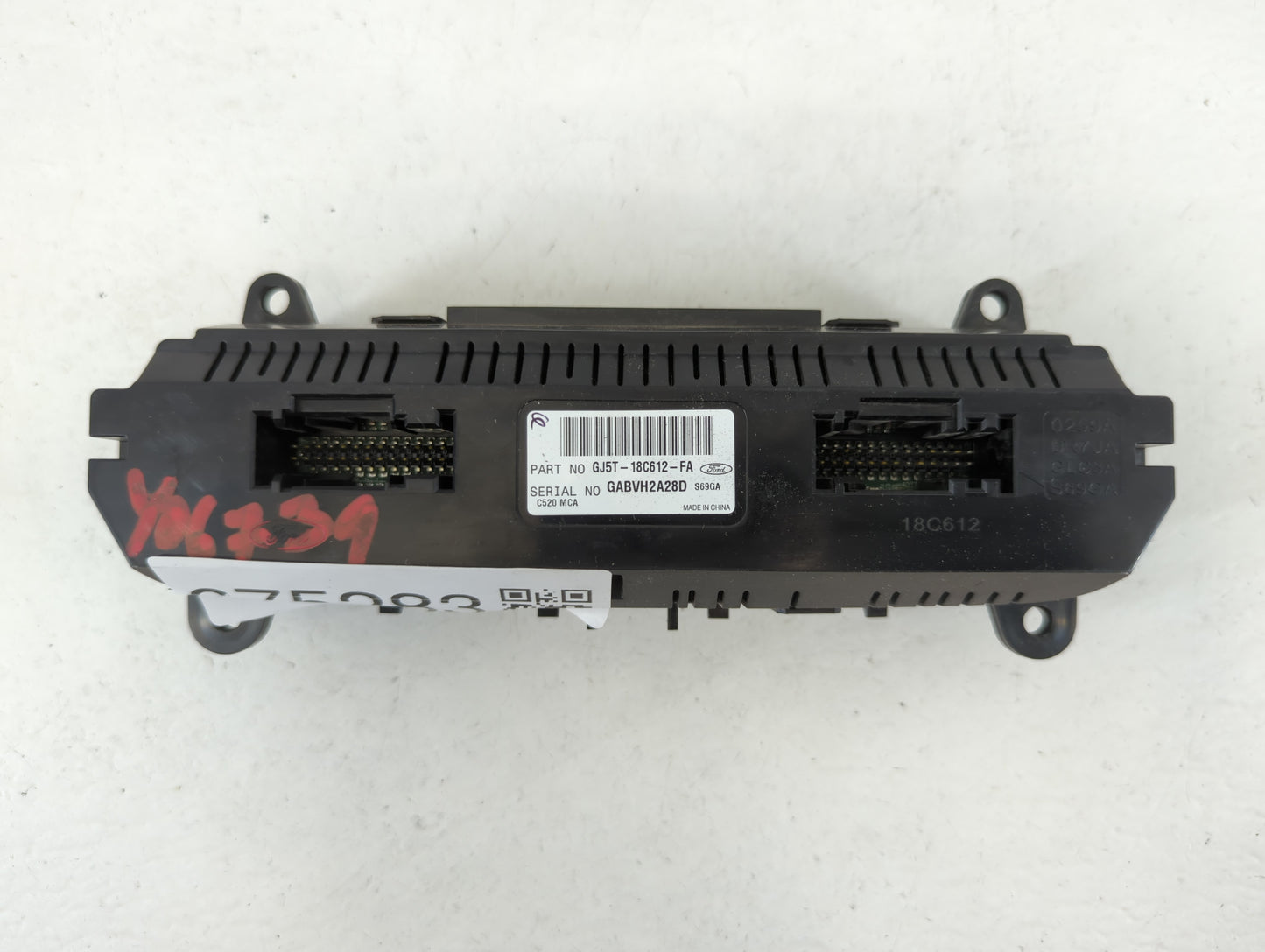 2017 Ford Escape Climate Control Module Temperature AC/Heater Replacement P/N:GJ5T-18C612-FA GJ5T-18C612-CE Fits OEM Used Au