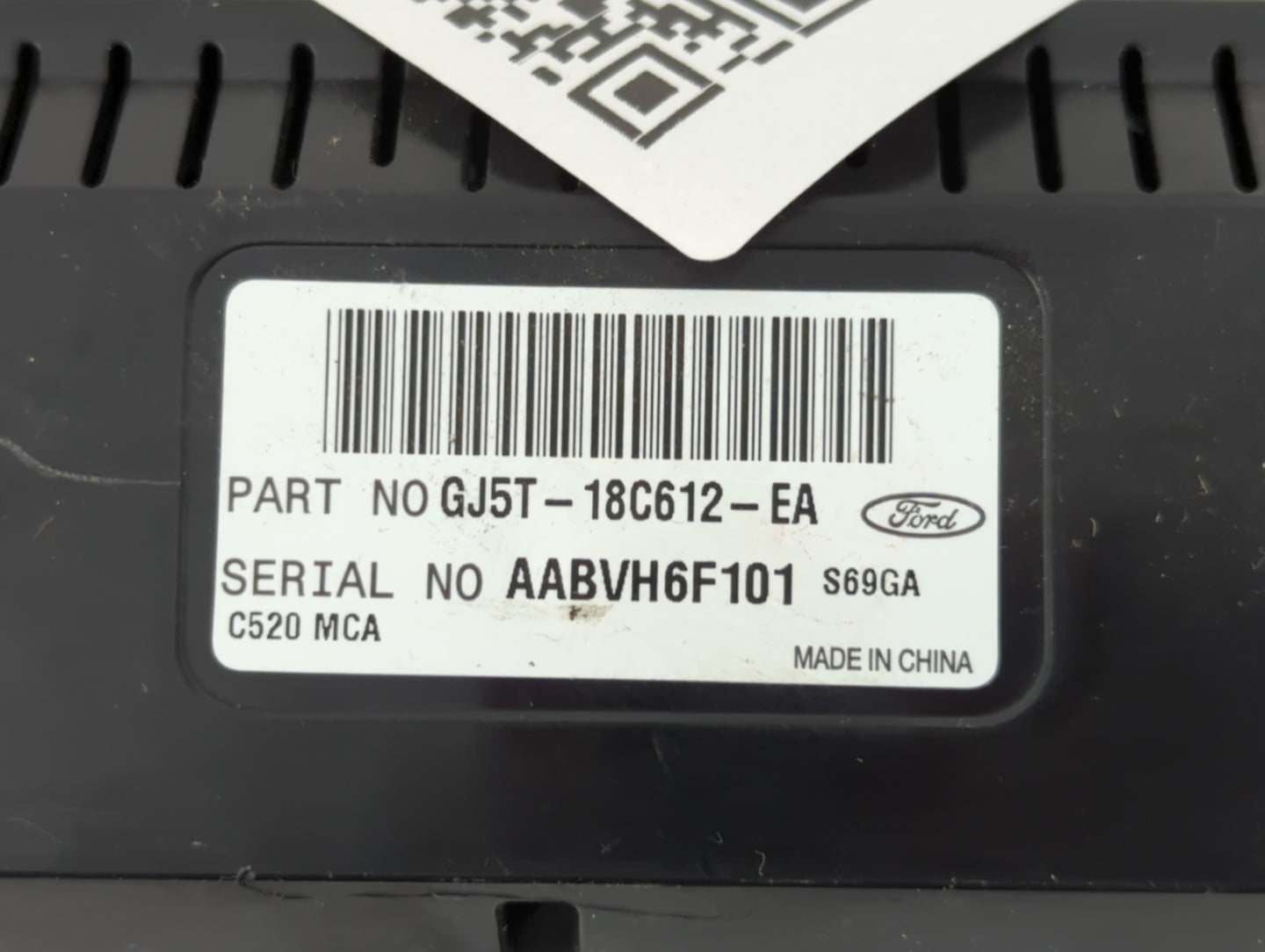 2017 Ford Escape Climate Control Module Temperature AC/Heater Replacement P/N:GJ5T-18C612-EA Fits OEM Used Auto Parts - Oemu