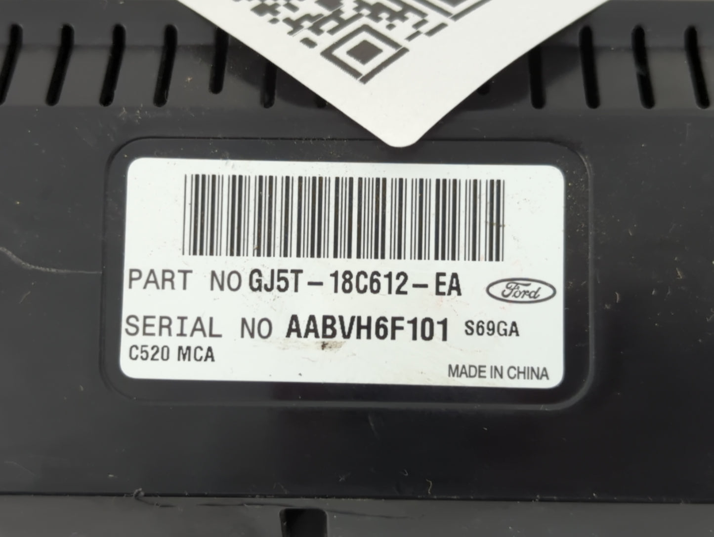 2017 Ford Escape Climate Control Module Temperature AC/Heater Replacement P/N:GJ5T-18C612-EA Fits OEM Used Auto Parts - Oemu