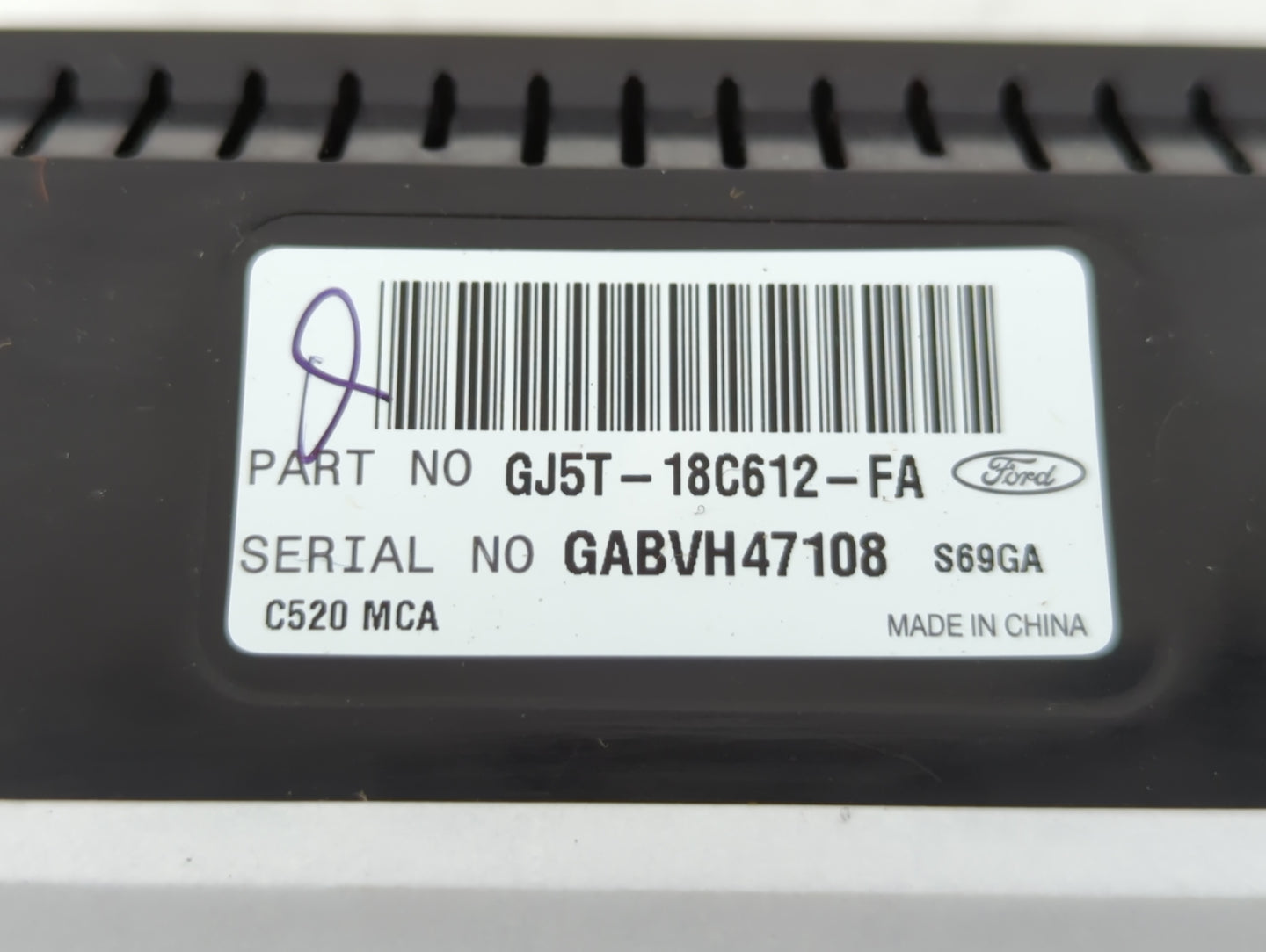 2017 Ford Escape Climate Control Module Temperature AC/Heater Replacement P/N:GJ5T-18C612-FA Fits OEM Used Auto Parts - Oemu