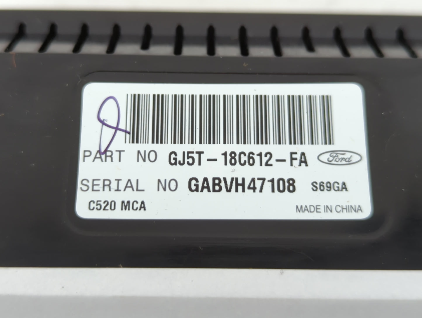 2017 Ford Escape Climate Control Module Temperature AC/Heater Replacement P/N:GJ5T-18C612-FA Fits OEM Used Auto Parts - Oemu