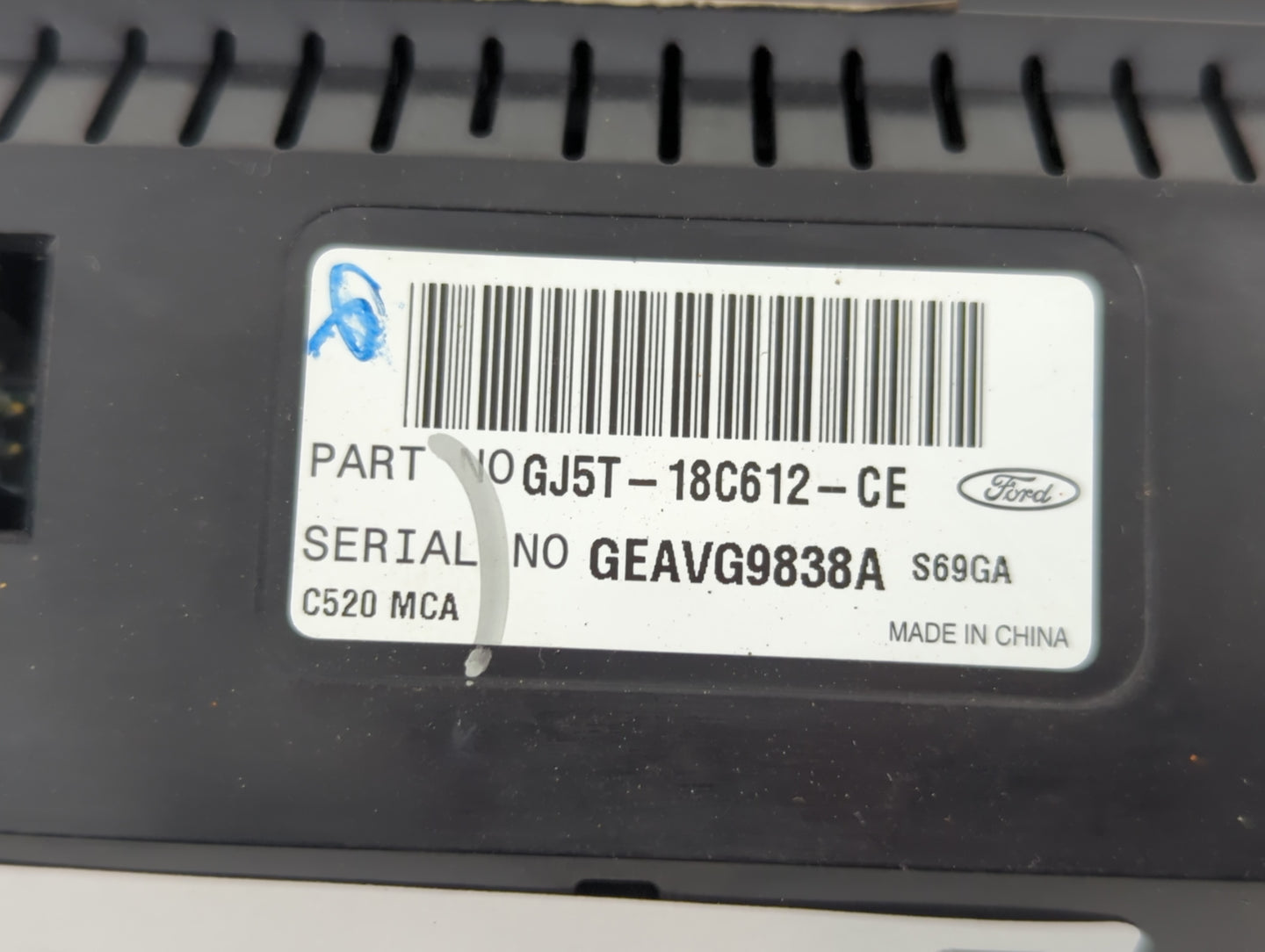 2017 Ford Escape Climate Control Module Temperature AC/Heater Replacement P/N:GJ5T-18C612-CE Fits OEM Used Auto Parts - Oemu