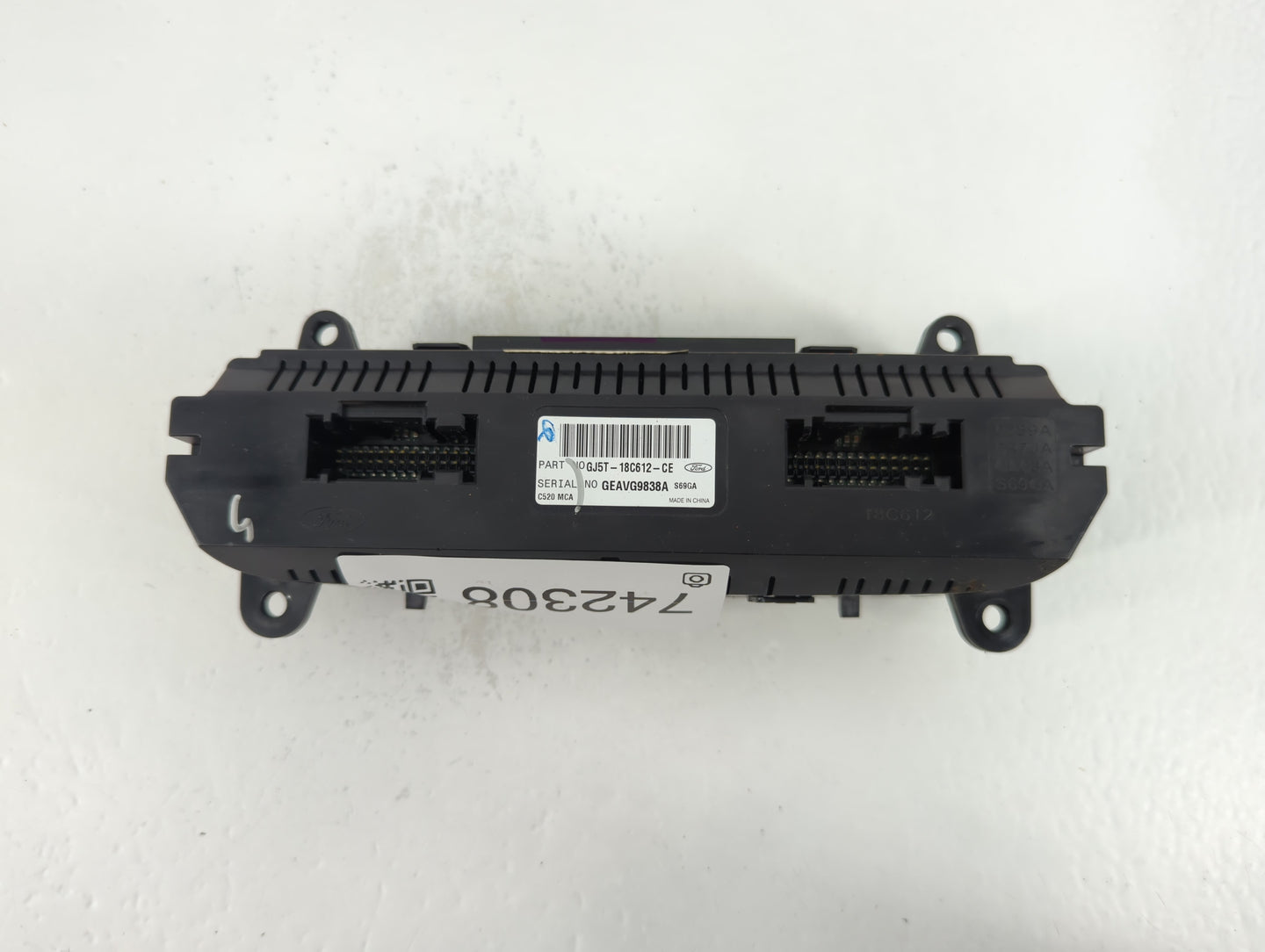 2017 Ford Escape Climate Control Module Temperature AC/Heater Replacement P/N:GJ5T-18C612-CE Fits OEM Used Auto Parts - Oemu