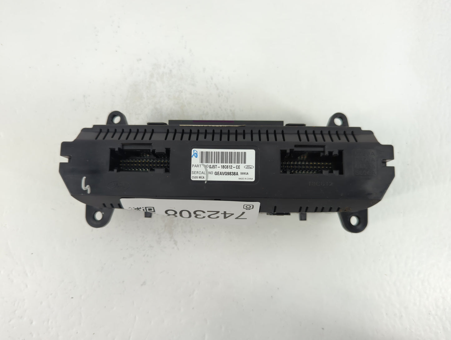 2017 Ford Escape Climate Control Module Temperature AC/Heater Replacement P/N:GJ5T-18C612-CE Fits OEM Used Auto Parts - Oemu