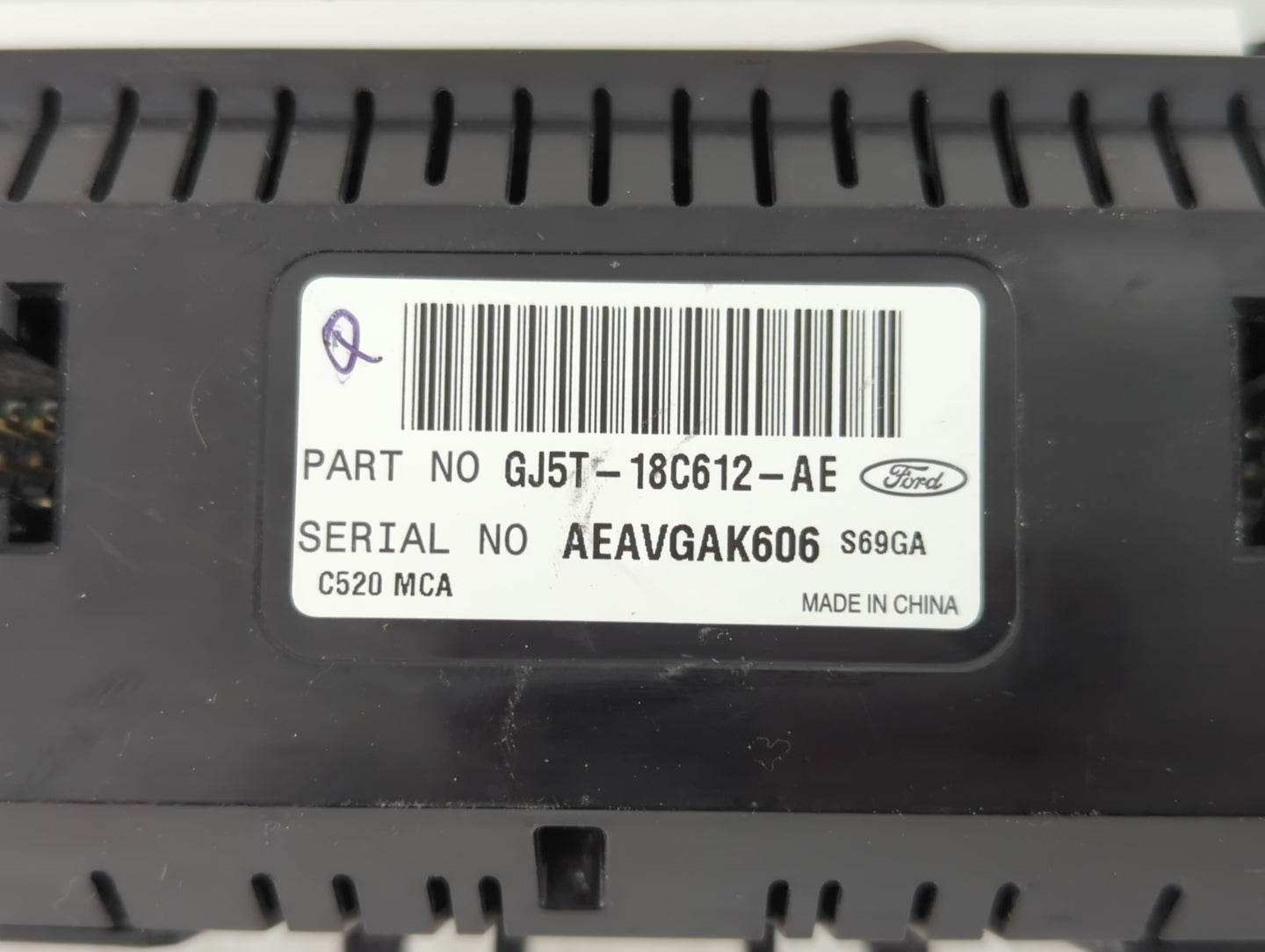 2017 Ford Escape Climate Control Module Temperature AC/Heater Replacement P/N:GJ5T-18C612-AE Fits OEM Used Auto Parts - Oemu