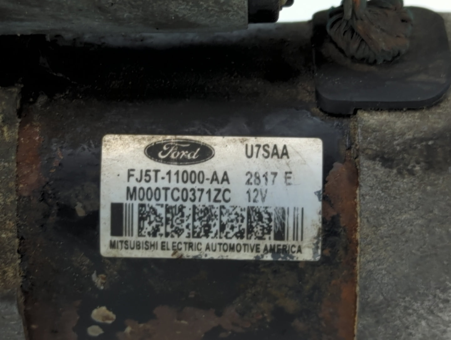 2013-2017 Ford Escape Car Starter Motor Solenoid OEM P/N:FJ5T-11000-AA M000TC0371ZC Fits OEM Used Auto Parts - Oemusedautopa