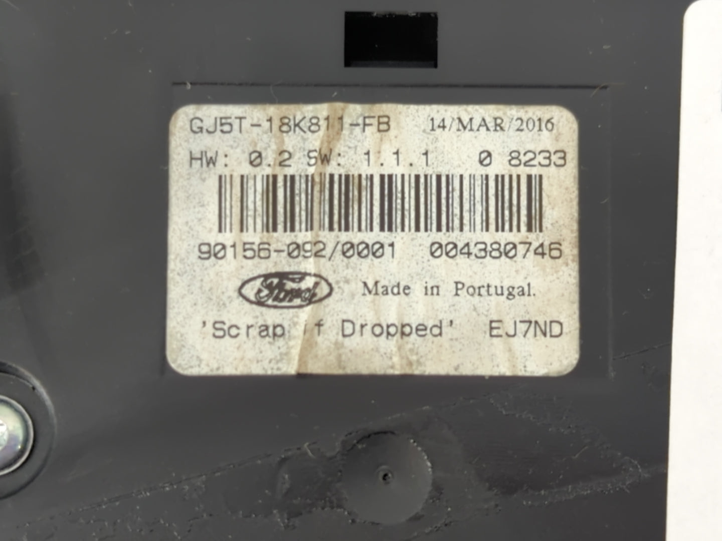 2017-2019 Ford Escape Radio AM FM Cd Player Receiver Replacement P/N:GJ5T-18K811-FB 90156-092 Fits Fits 2017 2018 2019 OEM U
