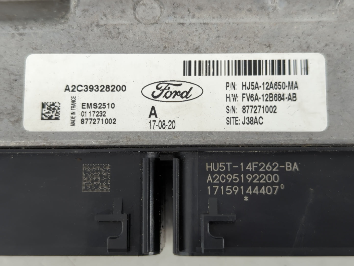 2017-2019 Ford Escape PCM Engine Control Computer ECU ECM PCU OEM P/N:HU5T-14F262-BA FV6A-12B684-AB Fits Fits 2017 2018 2019