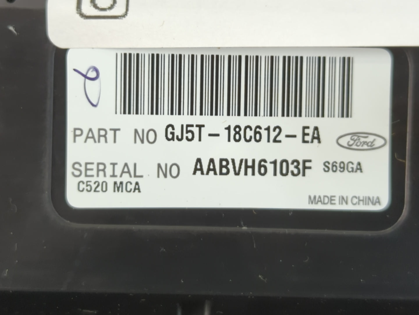 2017 Ford Escape Climate Control Module Temperature AC/Heater Replacement P/N:GJ5T-18C612-EA Fits OEM Used Auto Parts - Oemu