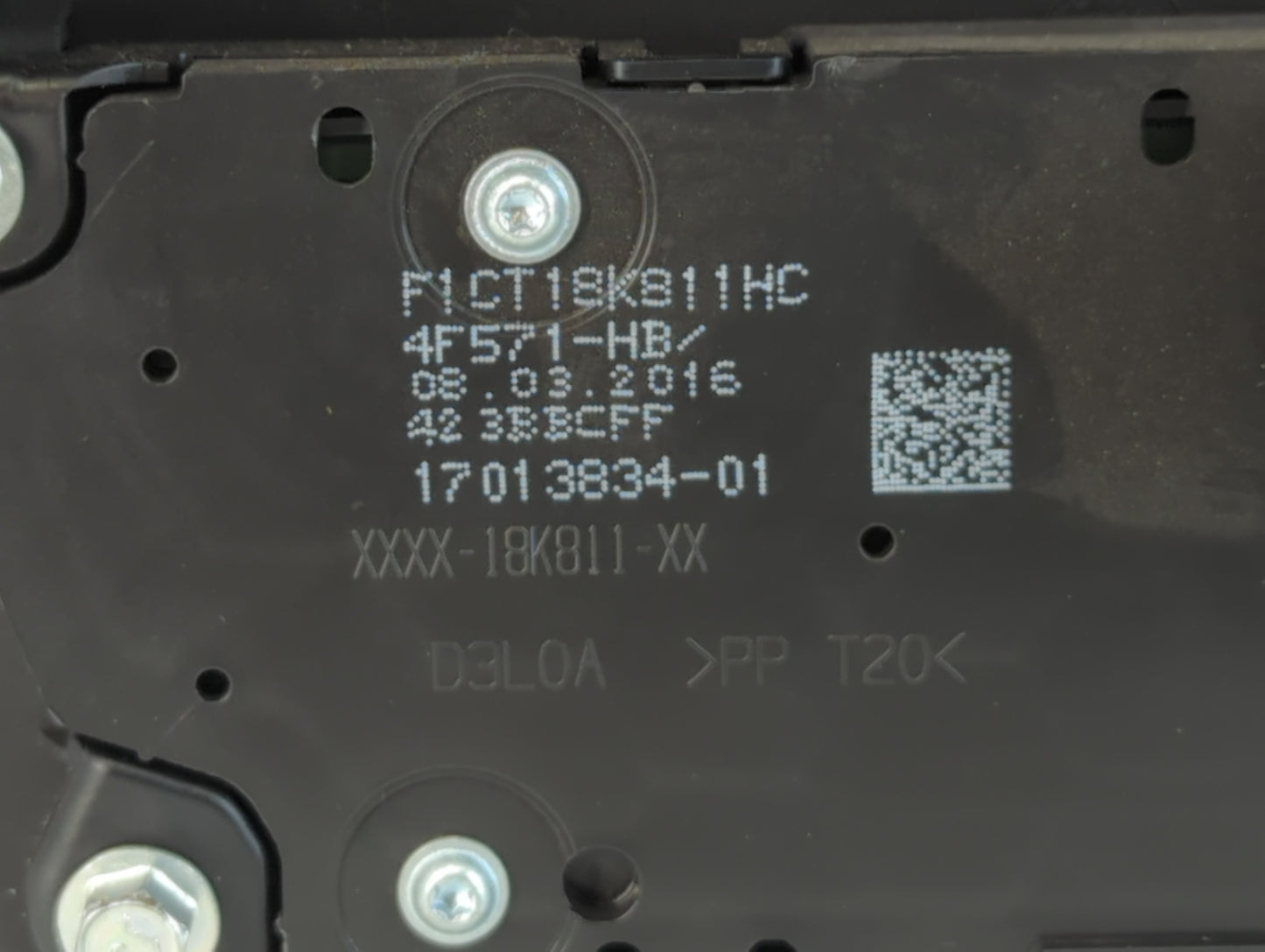 2017-2019 Ford Escape Radio AM FM Cd Player Receiver Replacement P/N:F1CT 18K811 HC Fits Fits 2017 2018 2019 OEM Used Auto P