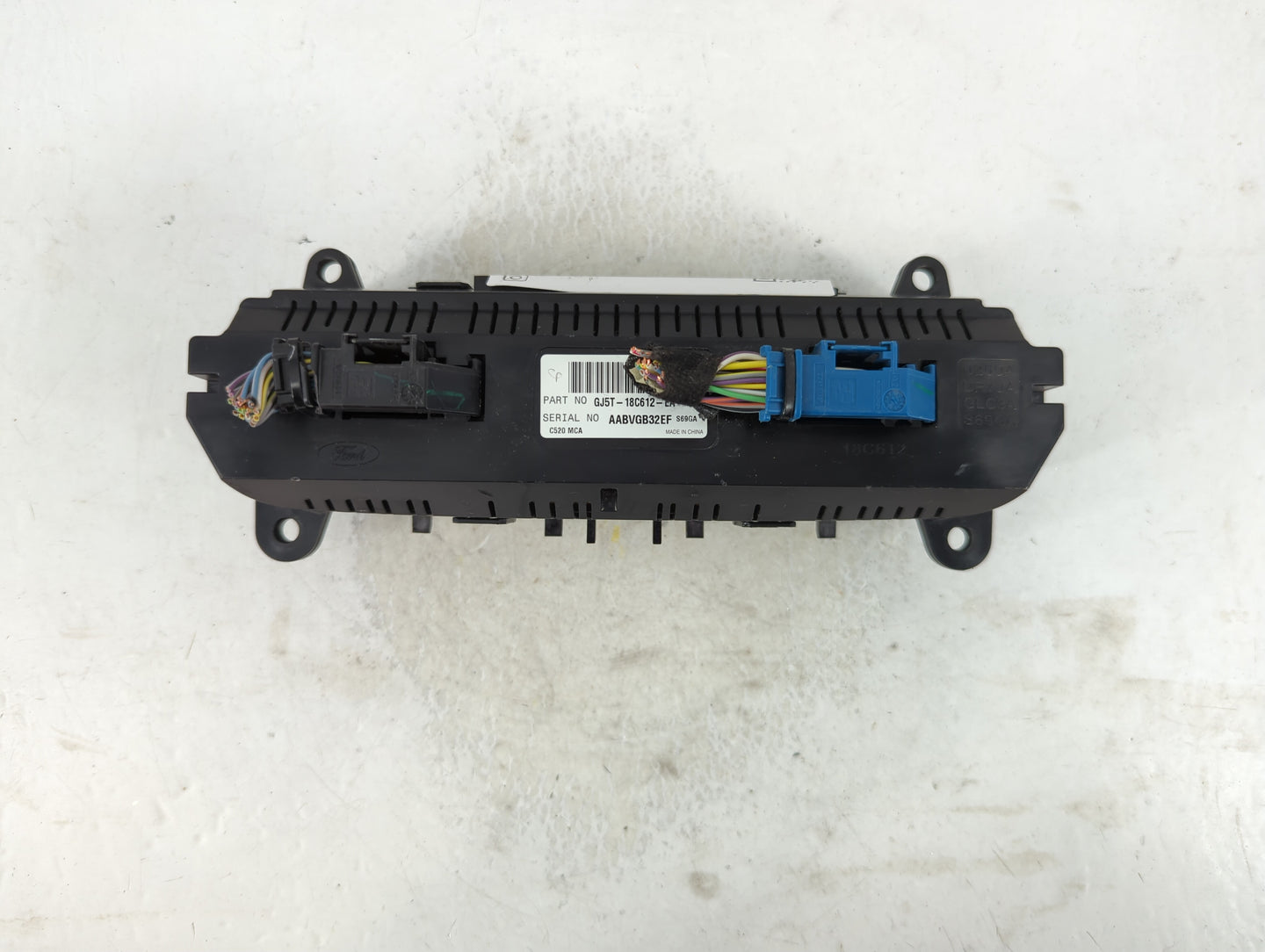 2017-2019 Ford Escape Climate Control Module Temperature AC/Heater Replacement P/N:GJ5T-18C612-EA Fits Fits 2017 2018 2019 O