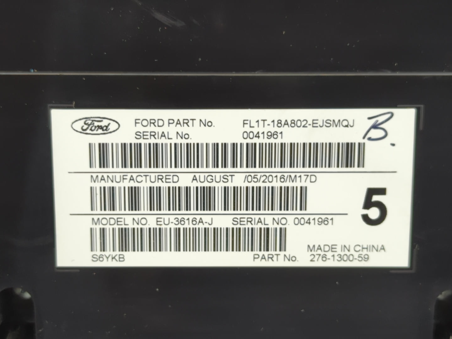 2015-2017 Ford Expedition Radio Control Panel - Oemusedautoparts1.com