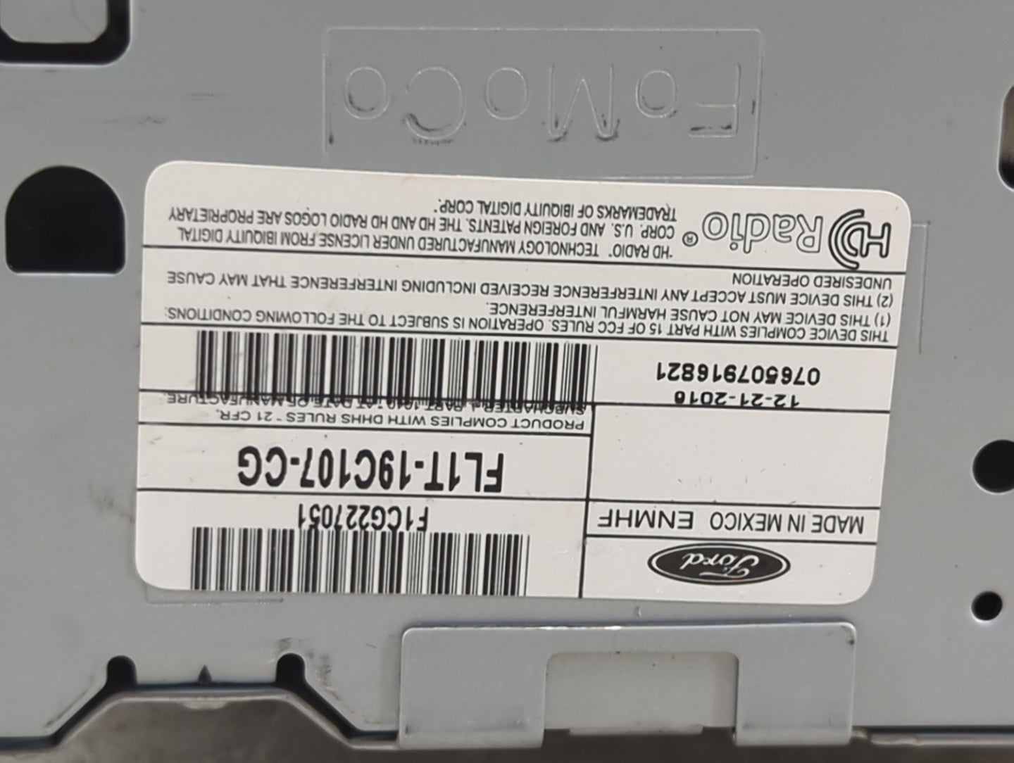 2015-2017 Ford Expedition Radio AM FM Cd Player Receiver Replacement P/N:FL1T-19C107-CG Fits Fits 2015 2016 2017 OEM Used Au