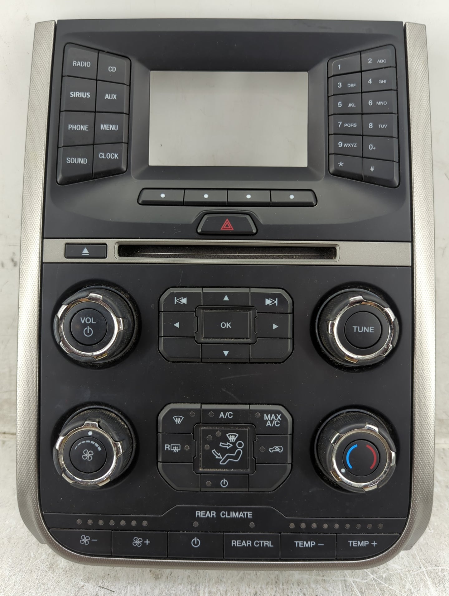 2017 Ford Expedition Radio Control Panel Black - Oemusedautoparts1.com