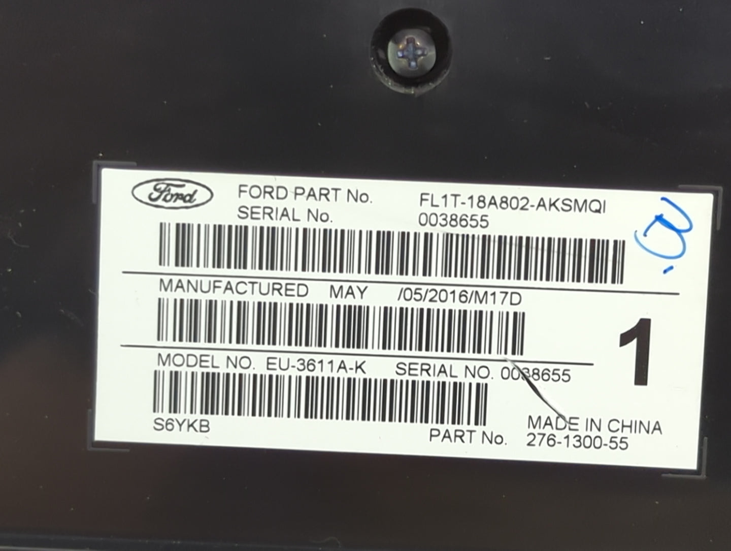 2017 Ford Expedition Radio Control Panel Black - Oemusedautoparts1.com