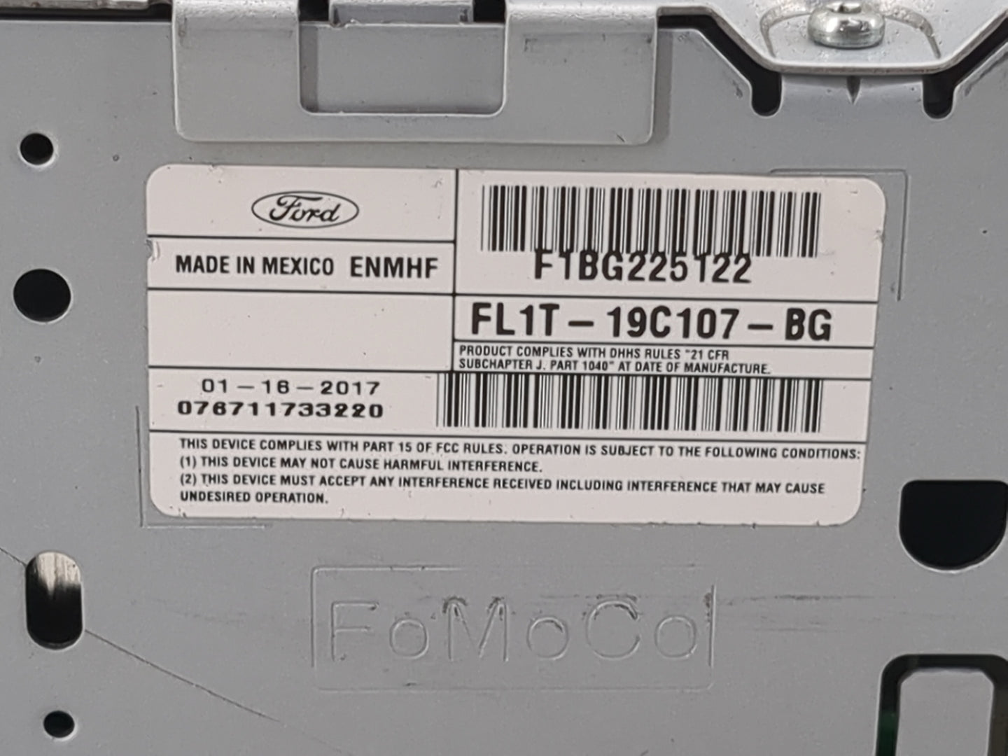 2015-2017 Ford Expedition Radio AM FM Cd Player Receiver Replacement P/N:FL1T-19C107-BG F1BG225122 Fits Fits 2015 2016 2017 