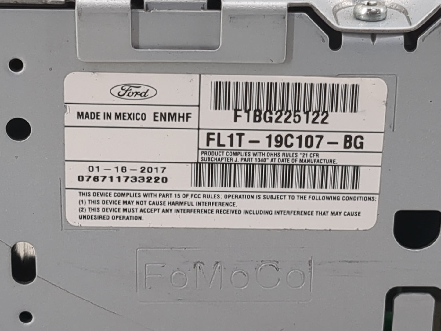 2015-2017 Ford Expedition Radio AM FM Cd Player Receiver Replacement P/N:FL1T-19C107-BG F1BG225122 Fits Fits 2015 2016 2017 
