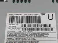 2016-2017 Ford Explorer Radio AM FM Cd Player Receiver Replacement P/N:HB5T-19C107-BA Fits Fits 2016 2017 OEM Used Auto Part