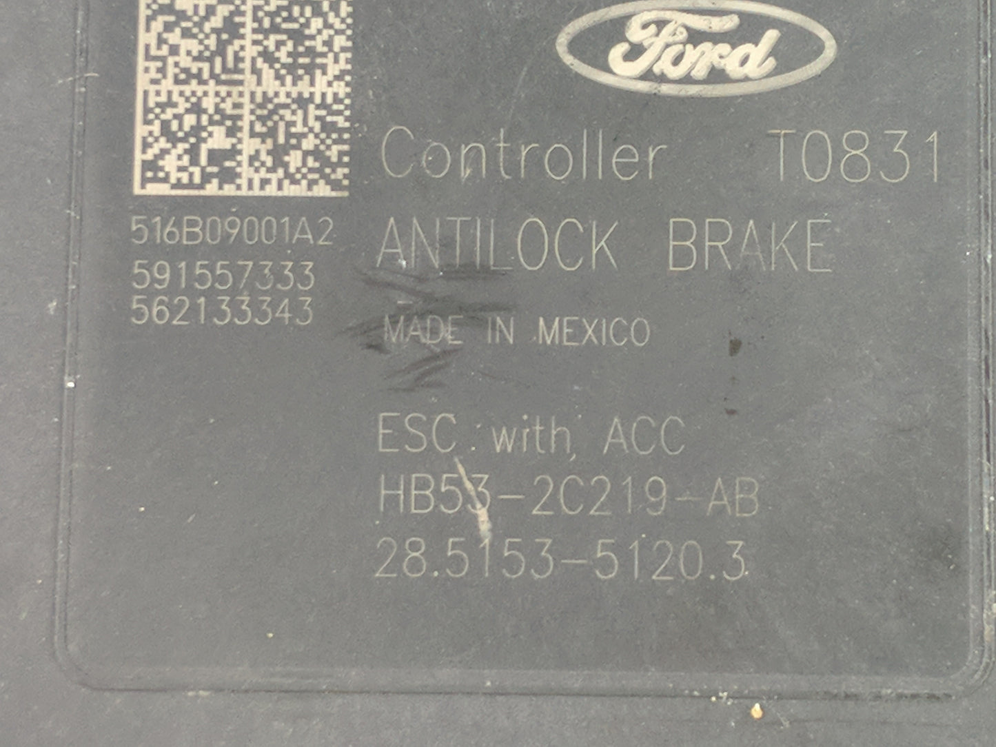 2017 Ford Explorer ABS Pump Control Module Replacement P/N:HB53-2C219-AB Fits OEM Used Auto Parts - Oemusedautoparts1.com
