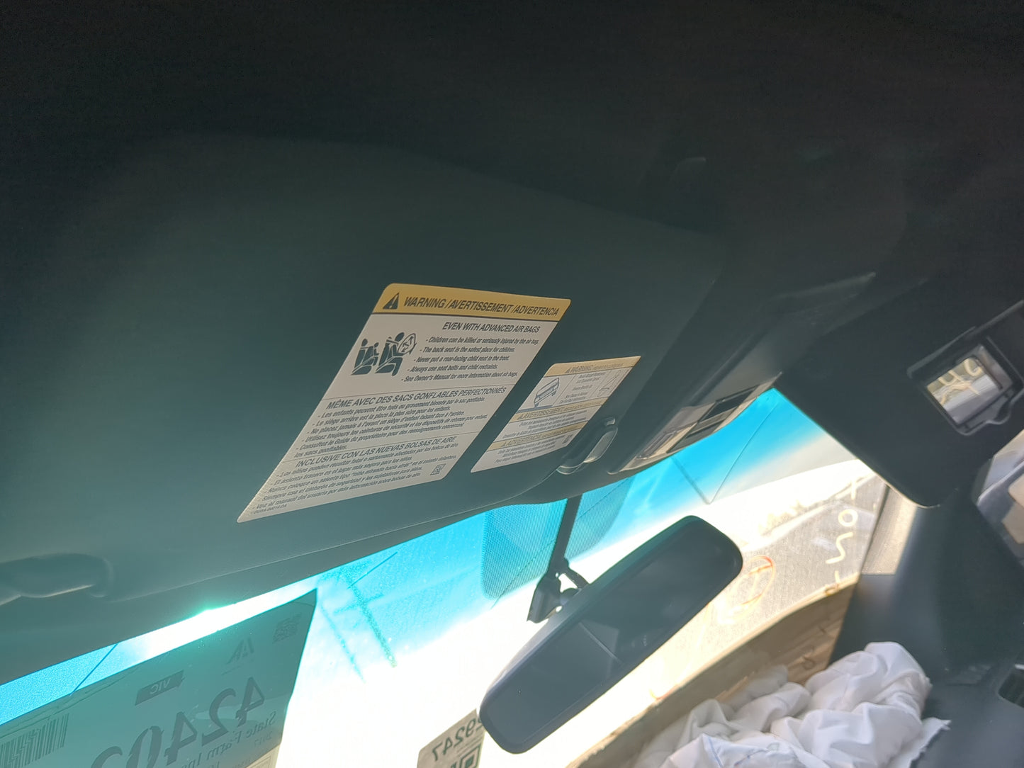 2017 Ford Explorer Sun Visor Shade Replacement Driver Left Mirror Fits OEM Used Auto Parts - Oemusedautoparts1.com