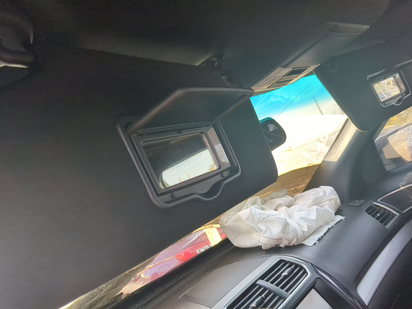 2017 Ford Explorer Sun Visor Shade Replacement Driver Left Mirror Fits OEM Used Auto Parts - Oemusedautoparts1.com