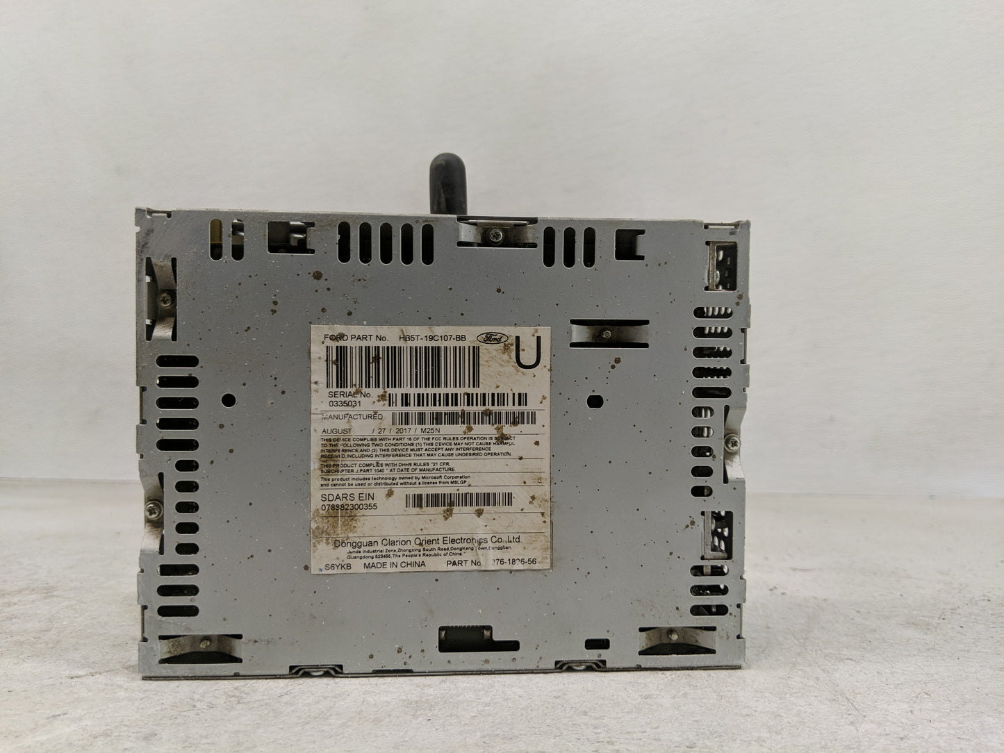 2017 Ford Explorer Radio AM FM Cd Player Receiver Replacement P/N:HB5T-19C107-BB Fits OEM Used Auto Parts - Oemusedautoparts