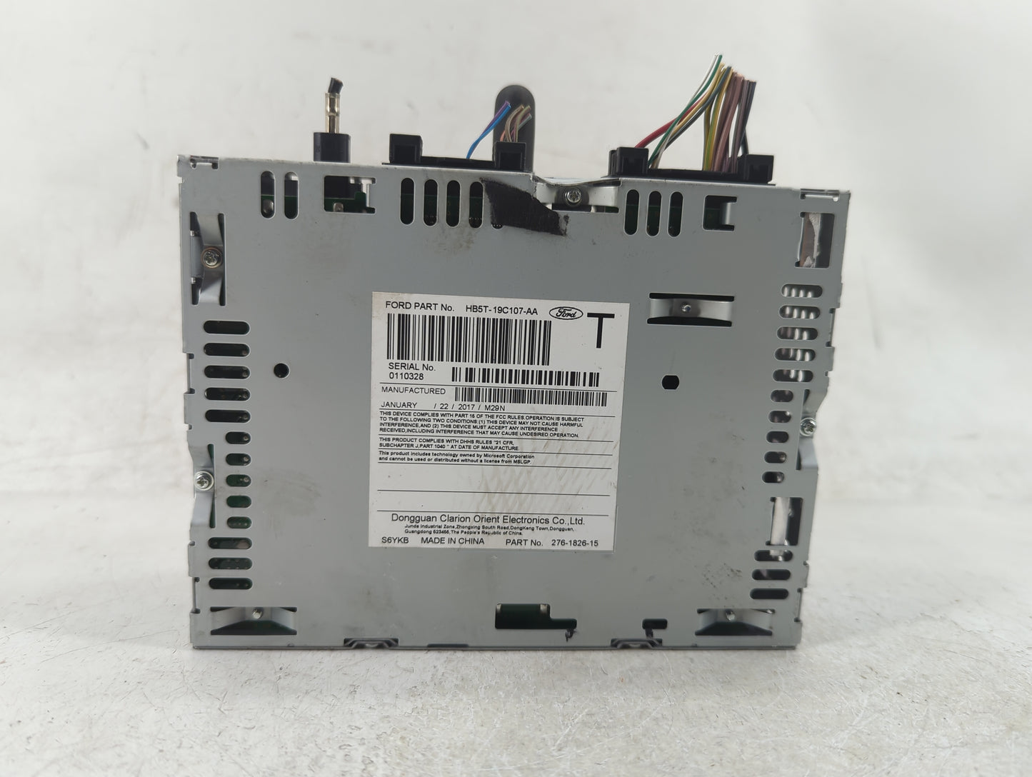 2016-2017 Ford Explorer Radio AM FM Cd Player Receiver Replacement P/N:HB5T-19C107-AA Fits Fits 2016 2017 OEM Used Auto Part