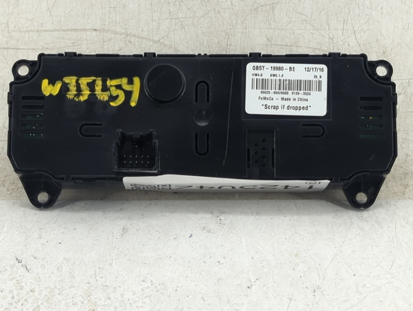 2017 Ford Explorer Climate Control Module Temperature AC/Heater Replacement P/N:GB5T-19980-BE Fits OEM Used Auto Parts - Oem