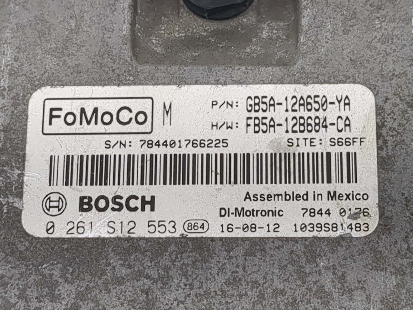 2016-2019 Ford Explorer PCM Engine Control Computer ECU ECM PCU OEM P/N:GB5A-12A650-YA FB5A-12B684-CA Fits OEM Used Auto Par