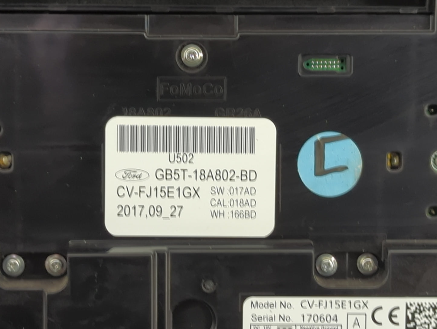 2016-2018 Ford Explorer Radio Control Panel - Oemusedautoparts1.com