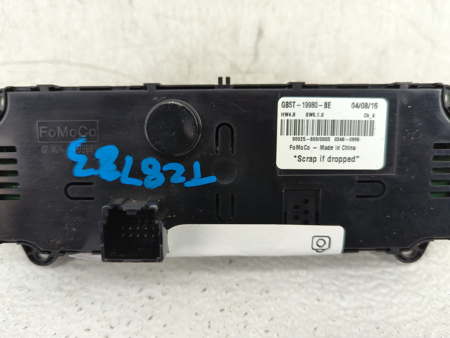 2017 Ford Explorer Climate Control Module Temperature AC/Heater Replacement P/N:GB5T-19980-BE Fits OEM Used Auto Parts - Oem
