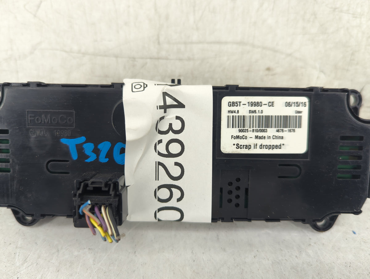 2016-2019 Ford Explorer Climate Control Module Temperature AC/Heater Replacement P/N:GB5T-19980-CE Fits Fits 2016 2017 2018 