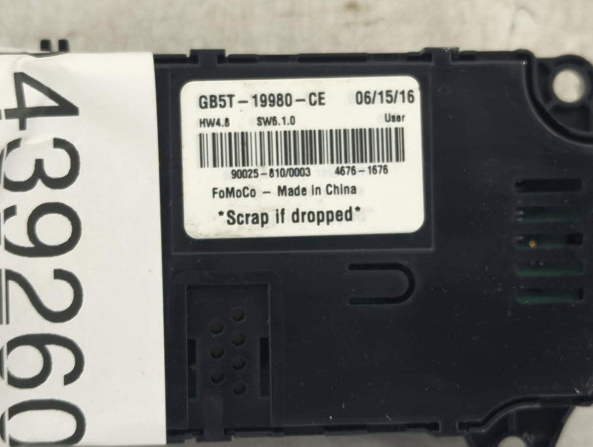 2016-2019 Ford Explorer Climate Control Module Temperature AC/Heater Replacement P/N:GB5T-19980-CE Fits Fits 2016 2017 2018 