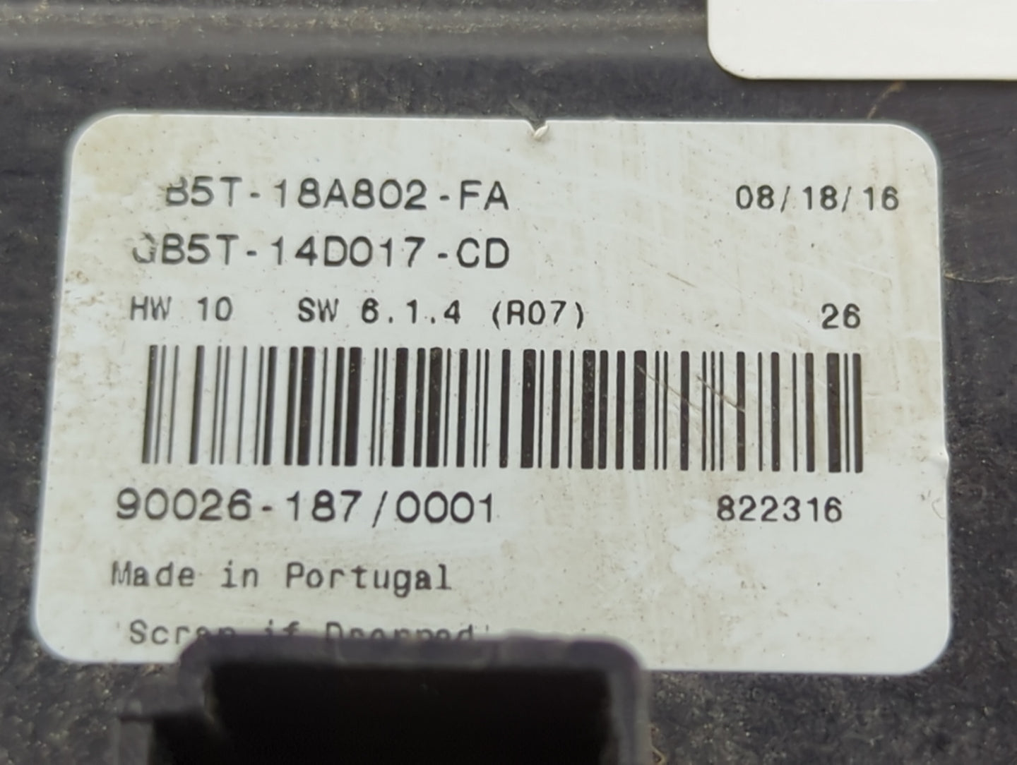 2017 Ford Explorer Radio AM FM Cd Player Receiver Replacement P/N:B5T-18A802-FA GB5T-14D017-CD Fits OEM Used Auto Parts - Oe