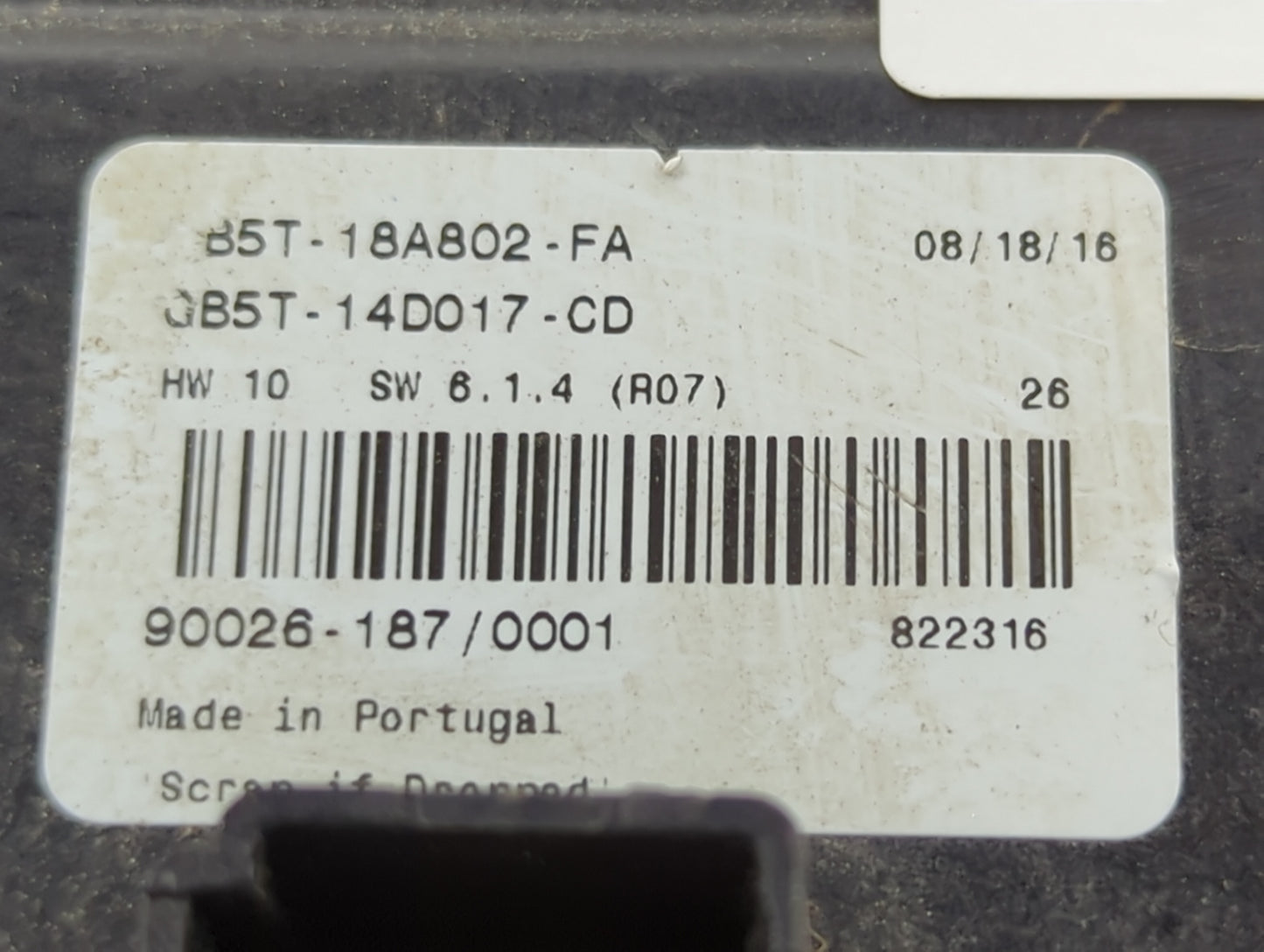2017 Ford Explorer Radio AM FM Cd Player Receiver Replacement P/N:B5T-18A802-FA GB5T-14D017-CD Fits OEM Used Auto Parts - Oe